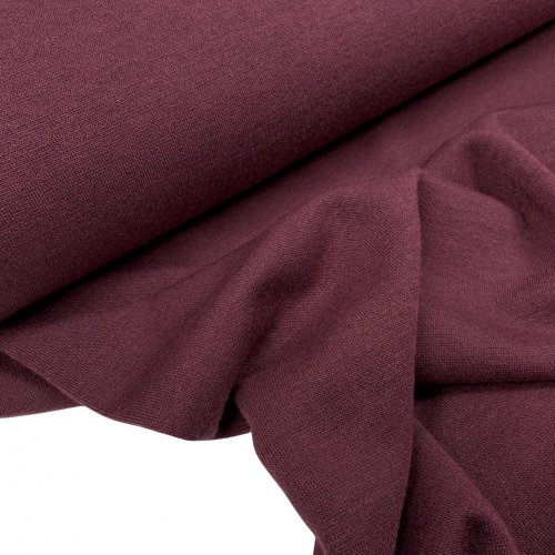 Viskose Strick Jersey - Merino Touch - uni - burgundy