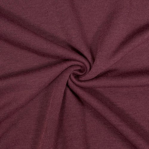 Viskose Strick Jersey - Merino Touch - uni - burgundy