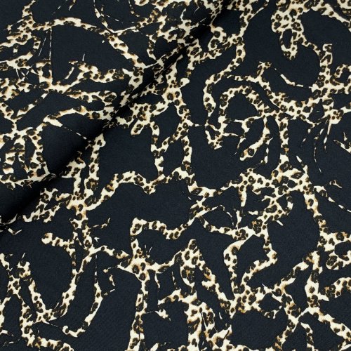 Viskose Twill - Chains - black