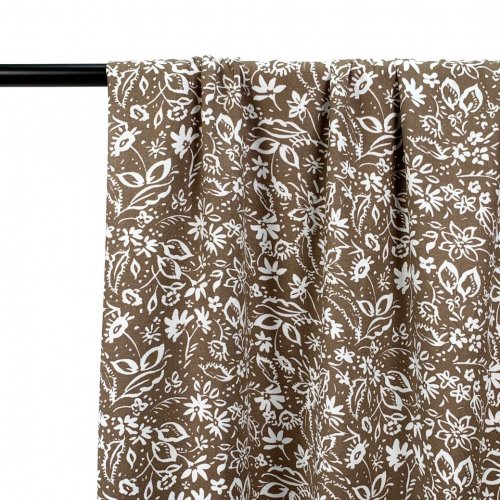 Viskose Twill - Flower Mailin - taupe