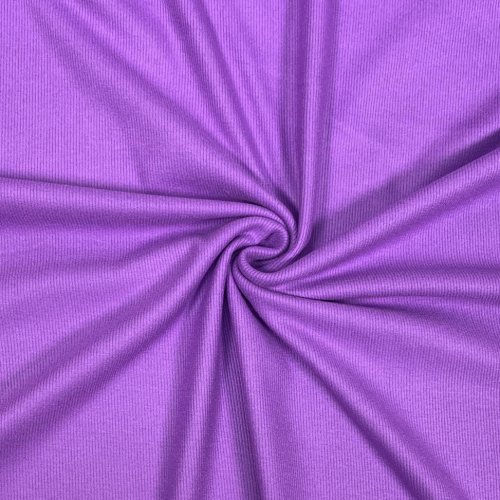 Feinripp Viskosejersey - uni - orchid