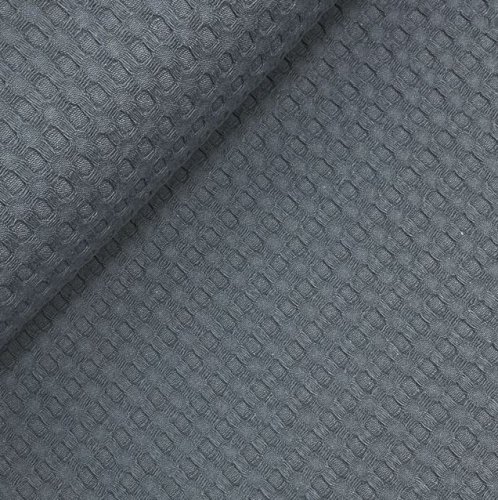 Waffelpique Baumwolle - XL - dark grey