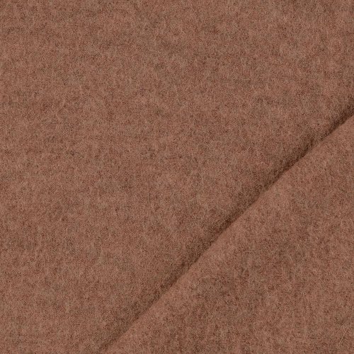 Walkloden - meliert - dunkelbeige