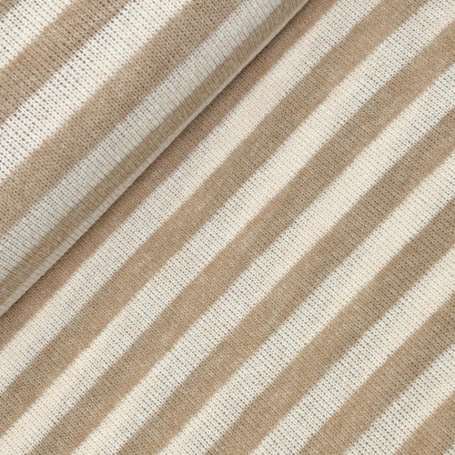 Woll Strick - Ringel - beige/natur