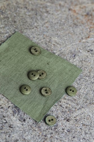 Knopf Cotton - Curb - 11mm - olive green - Mind the Maker