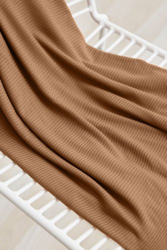 Derby Ribbed Jersey mit TENCEL™ - nougat - MeetMilk