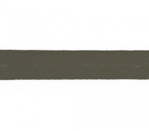 Schrägband - Musselin - 20mm - khaki
