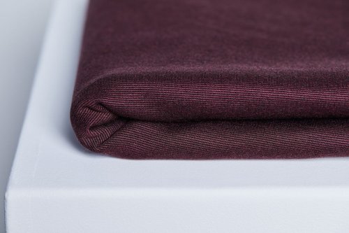 Textured Ponte mit TENCEL™ - maroon - MeetMilk