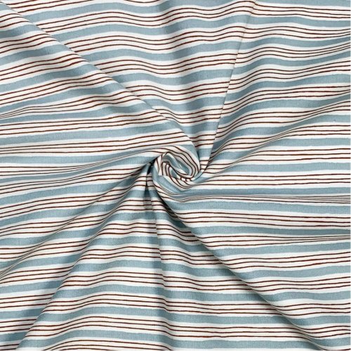 Baumwolle - Painterly Stripes - sky blue - Wallflower - Cotton and Steel