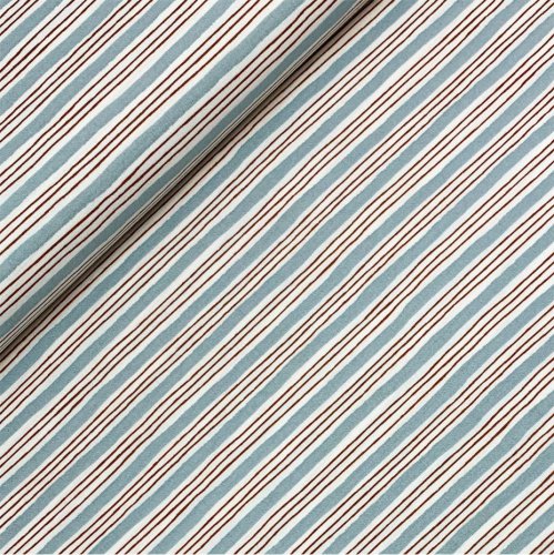 Baumwolle - Painterly Stripes - sky blue - Wallflower - Cotton and Steel