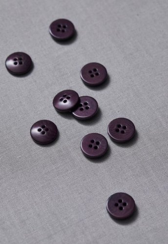 Knopf Corozo - Plain - 15 mm - purple night - meetMilk