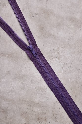 Reißverschluss - teilbar - 80 cm - plum - Mind the Maker