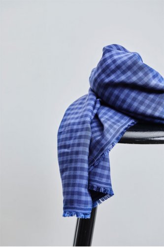 Two Tone Check mit TENCEL™ - lapis - meetMilk