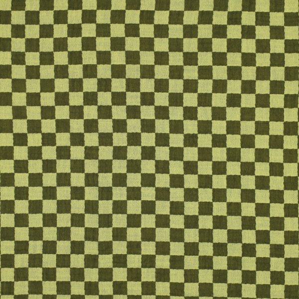 Musselin - Checks - green