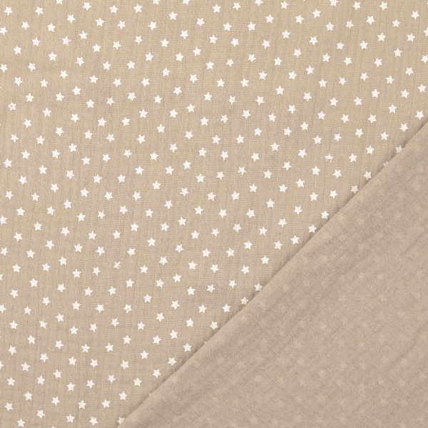 Musselin - Sternenzauber - beige