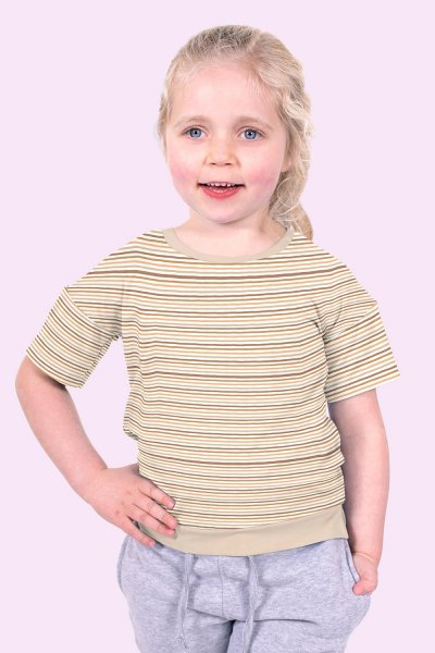 Jersey - Multicolor Stripes - braun/kamel/beige