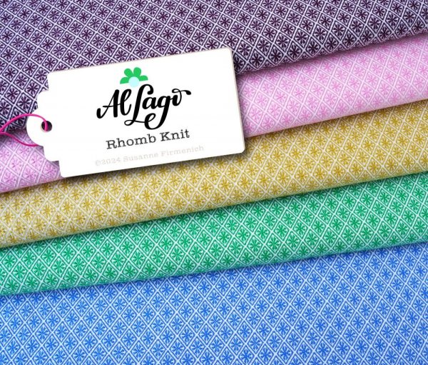 Bio Jacquard Jersey - Diamant - grün/meringa - Al Lago - Hamburger Liebe - Albstoffe