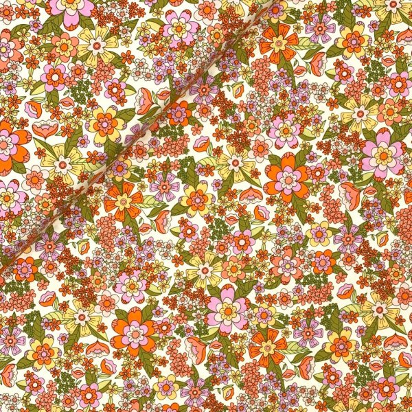 Baumwolle - Stay Groovy Sunshine - Flower Bloom - Art Gallery Fabrics