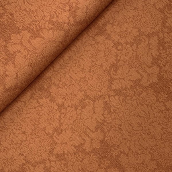 Baumwoll Leinen Jacquard - Erica - gold brown