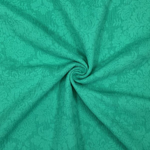 Baumwoll Leinen Jacquard - Erica - emerald