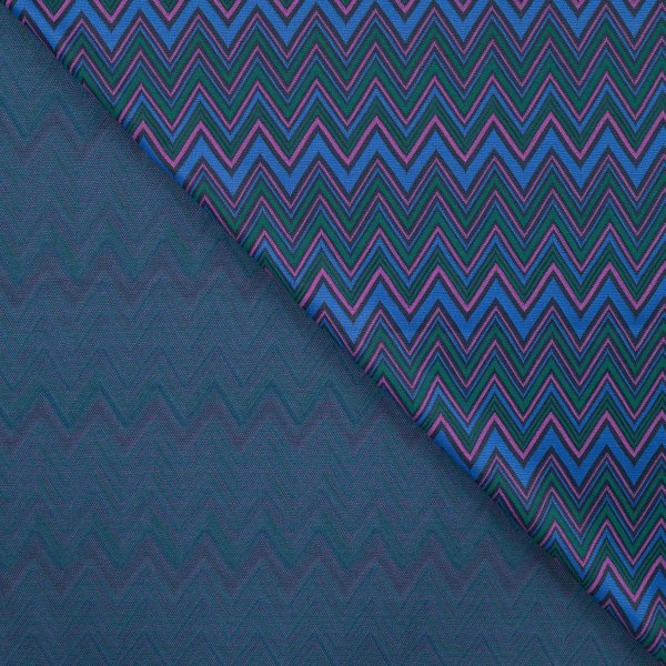 Viskose Jacquard Jersey - Viale - cyan