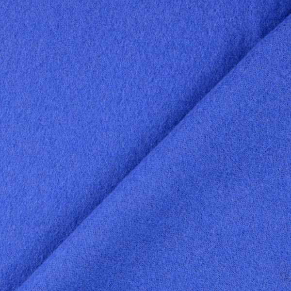 Wollfleece - uni - royalblau