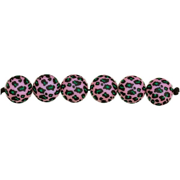 Perlen - 6er Set Leo - rosa - Acid Leo - Rico Design