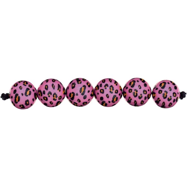 Perlen - 6er Set Leo - pink - Acid Leo - Rico Design