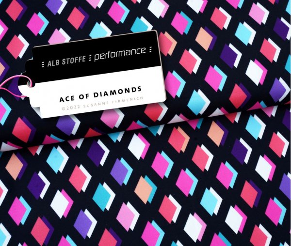 Funktionsstoff - Ace of Diamonds - Col. 31 - Performance - Hamburger Liebe - Albstoffe