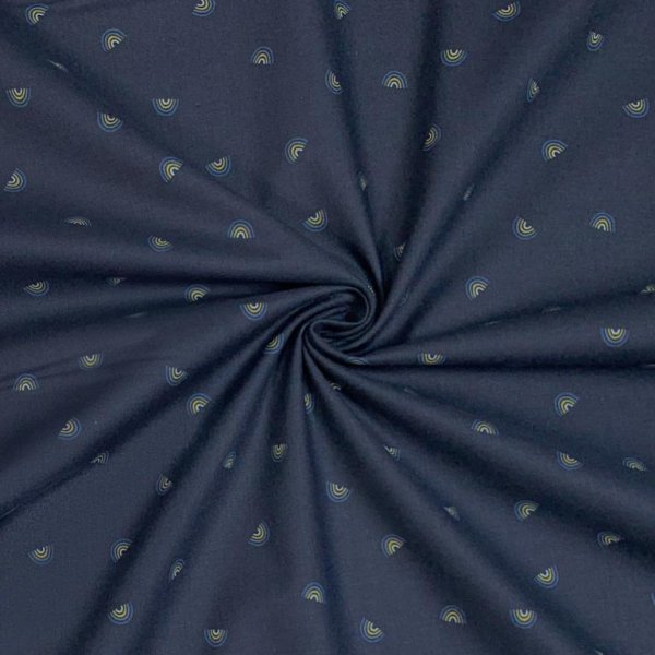 Baumwolle - Always Look For Rainbows - mysterious navy - Cotton and Steel