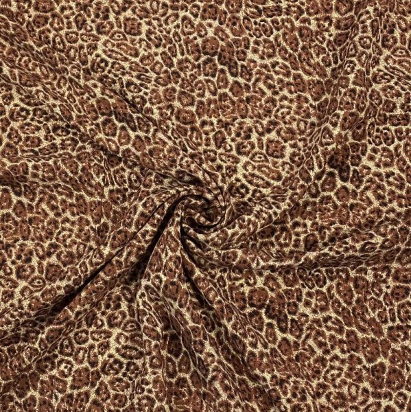 Viskose - animalprint - braun