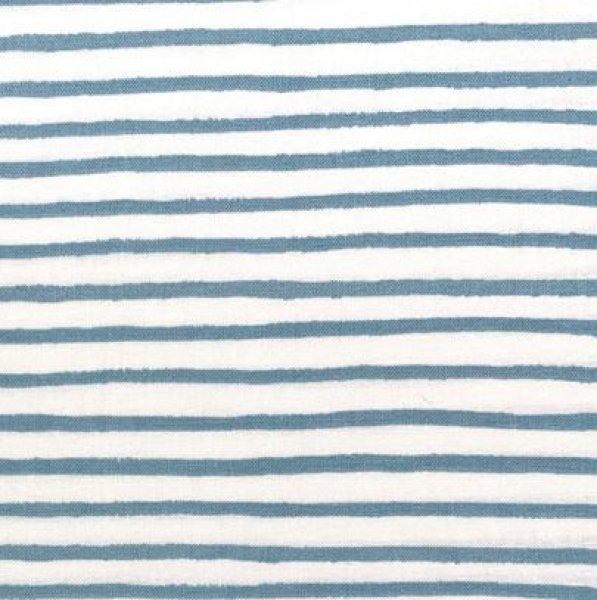 Baumwolle - Bon Voyage - Holiday Classics - Stripes - blue - by Rifle Paper Co.