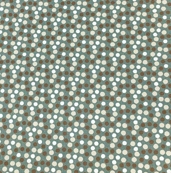 Baumwolle - Multi Dots - dusty green