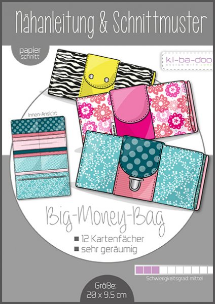 Papierschnittmuster - Big Money Bag - Kibadoo