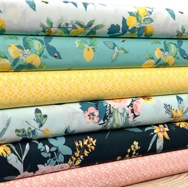 Baumwolle - Piastrelle - rosa - Capri - Art Gallery Fabrics