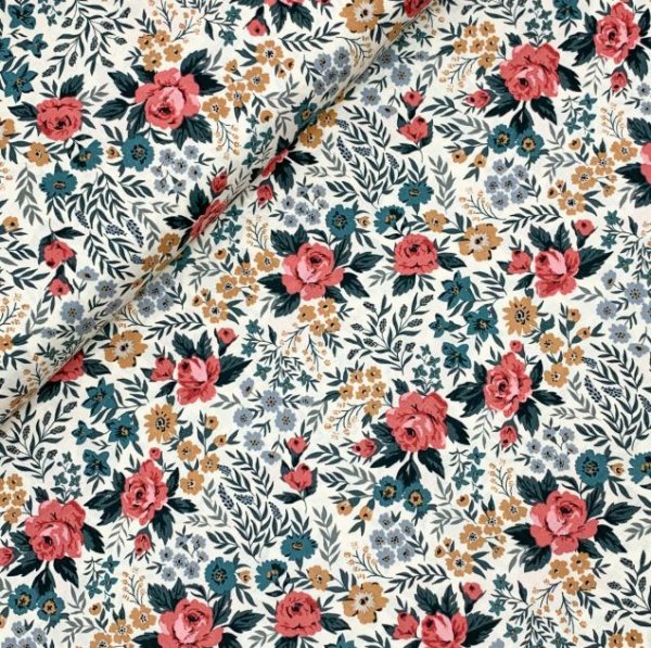 Bio Baumwolle - Rose Garden - Flora - Cloud9fabrics