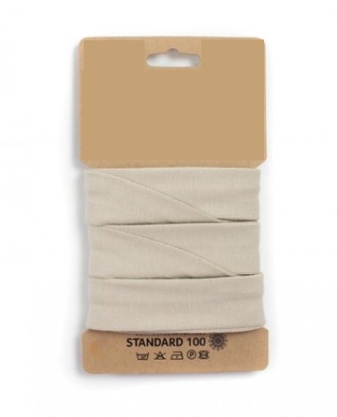 Bio Jersey Schrägband - elastisch - sand - 3m