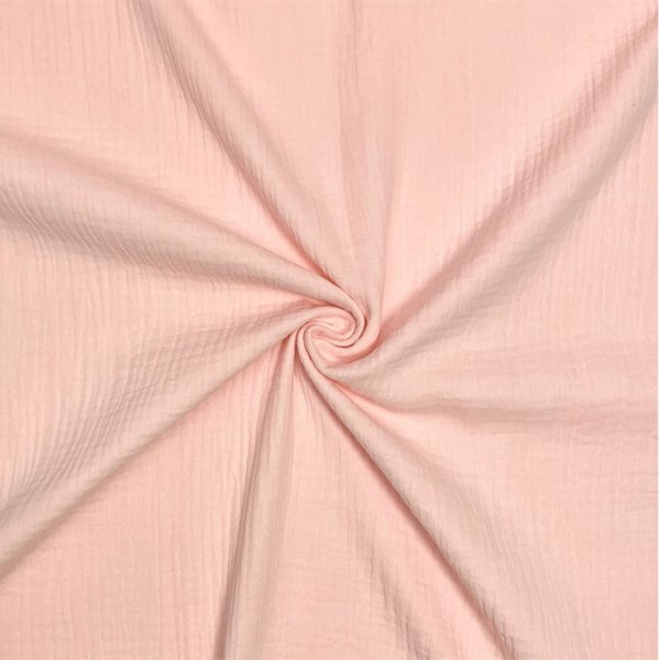 Bio Musselin - uni - light rose - F021