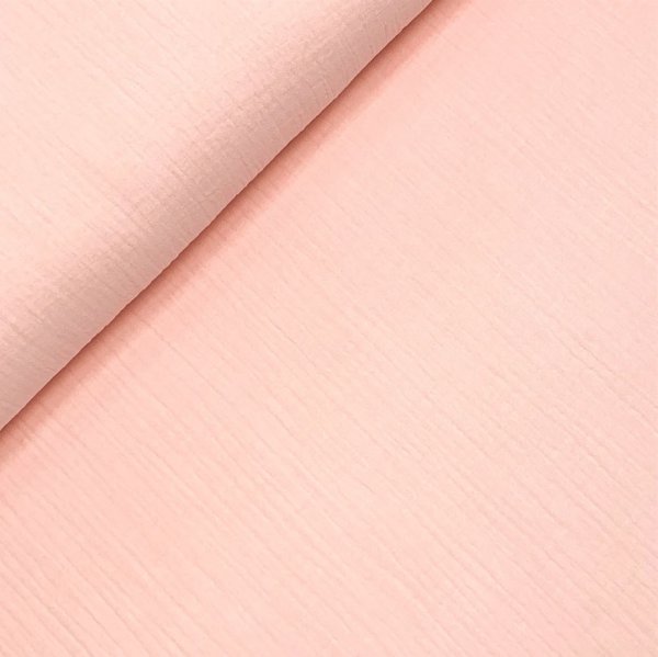 Bio Musselin - uni - light rose - F021