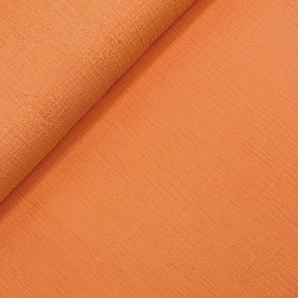 Bio Musselin - uni - orange - F059