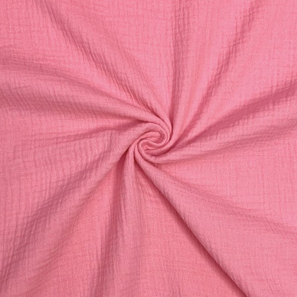 Bio Musselin - uni - pink - F058