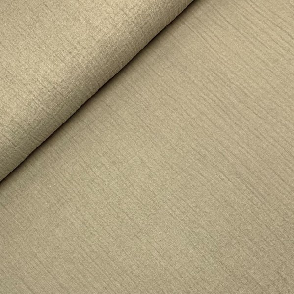 RESTSTÜCK 80cm !!! - Bio Musselin - uni - taupe - F009