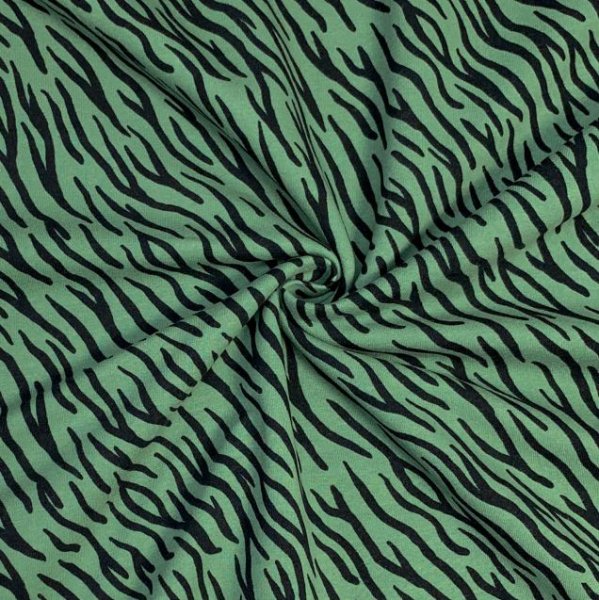 Bio Soft Sweat - brushed - Zebra Luis - green