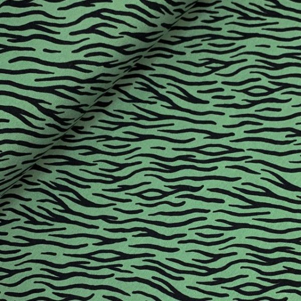 Bio Soft Sweat - brushed - Zebra Luis - green