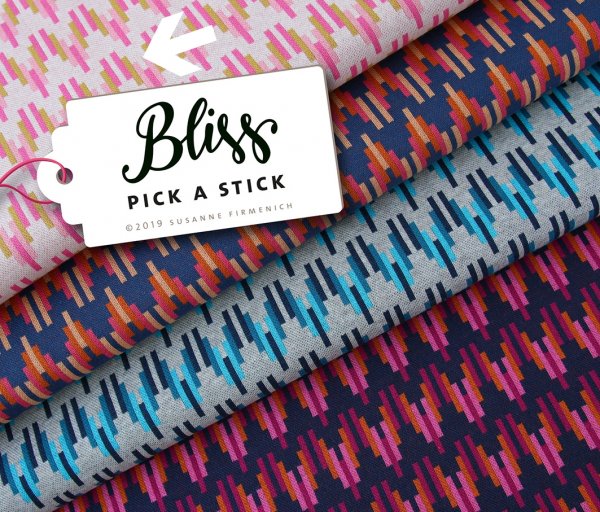 RESTSTÜCK 50cm !!! - Bio Jacquard - Pick a Stick - Col. 01 - meringa - Bliss - Hamburger Liebe - Albstoffe