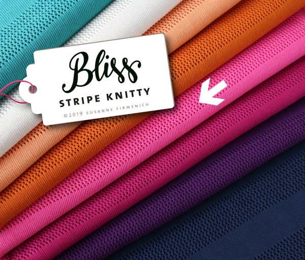 RESTSTÜCK 50cm !!! - Bio Strick - Stripe Knitty - ortensia - Bliss - Hamburger Liebe - Albstoffe