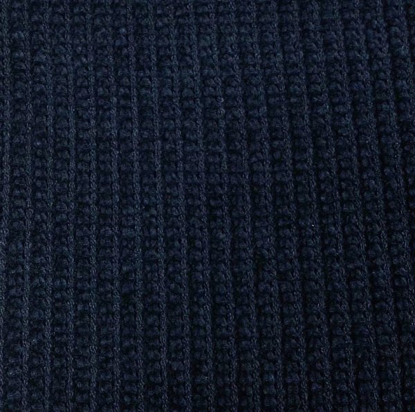 Chenille Strick - Rip - blue navy