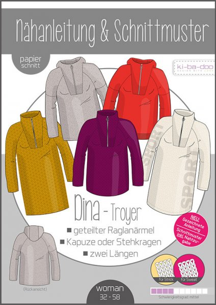 Papierschnittmuster - Dina Troyer - Damen - Kibadoo