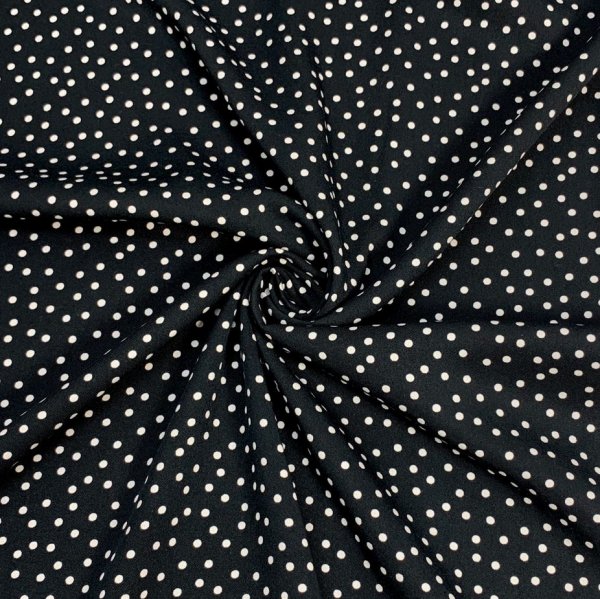 Viskose - Dotties - black