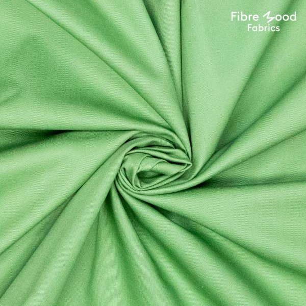 Baumwoll Twill - uni - emerised - green - Fibremood No. 27